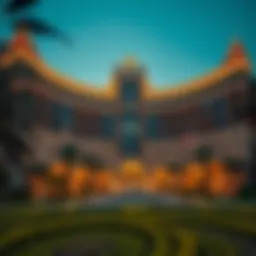 Luxurious hotel exterior in Dubai