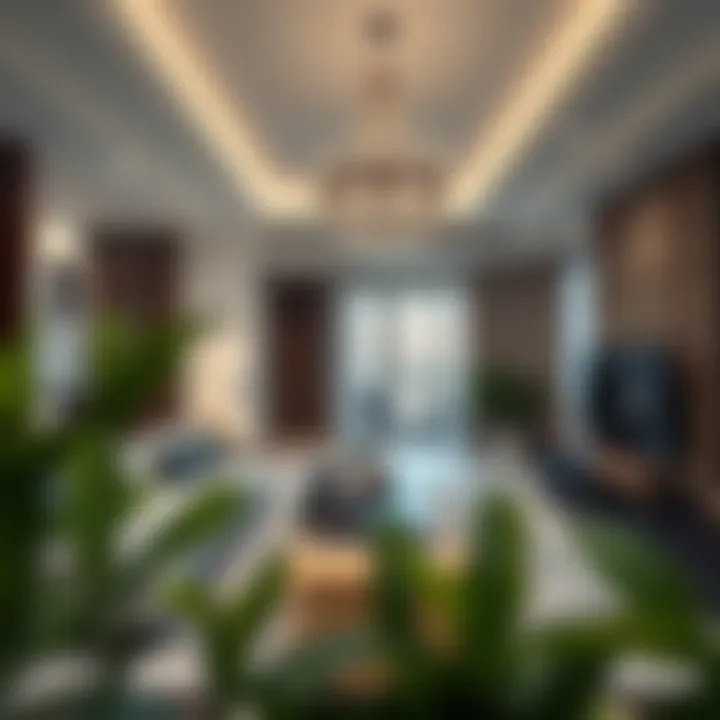 Modern apartment interior showcasing elegance