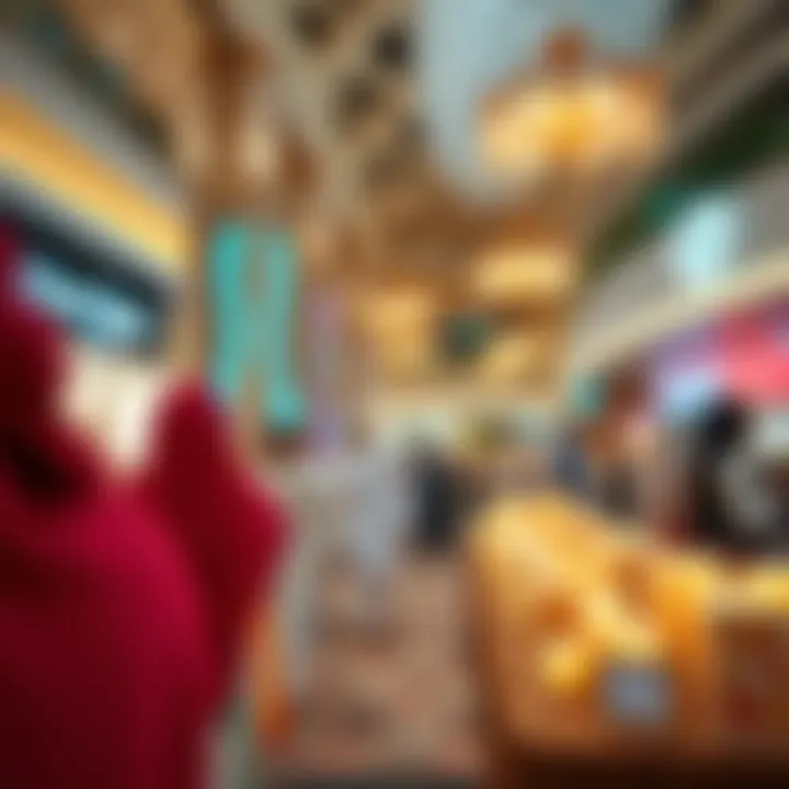 Cultural event taking place in Al Seef Mall highlighting Emirati traditions
