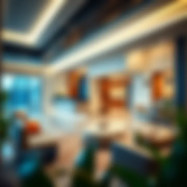 Luxurious interior space highlighting modern amenities in the Bin Suloom Building