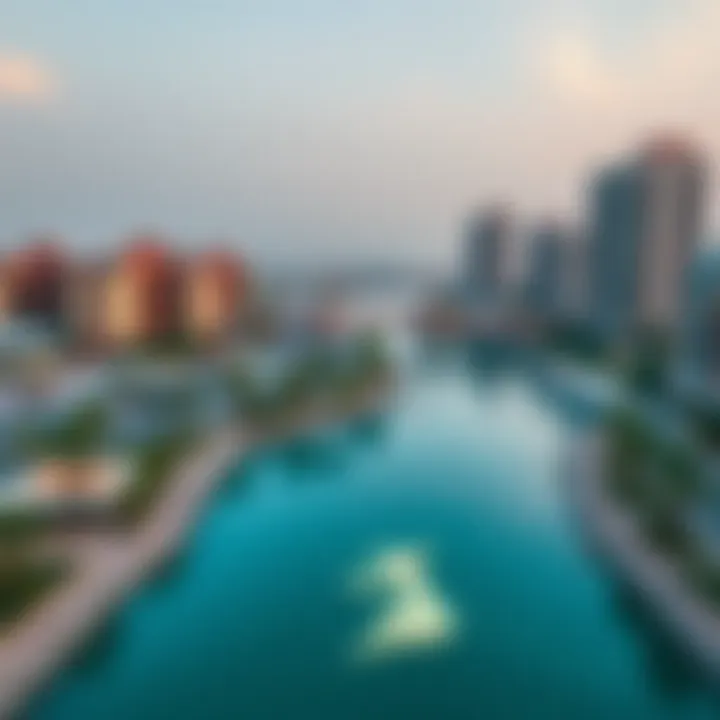 Map highlighting the geographic location of Binghatti Canal in Dubai