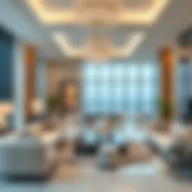 Luxurious Interior Spaces at Carson Tower Interior design showcasing luxurious amenities in Carson Tower