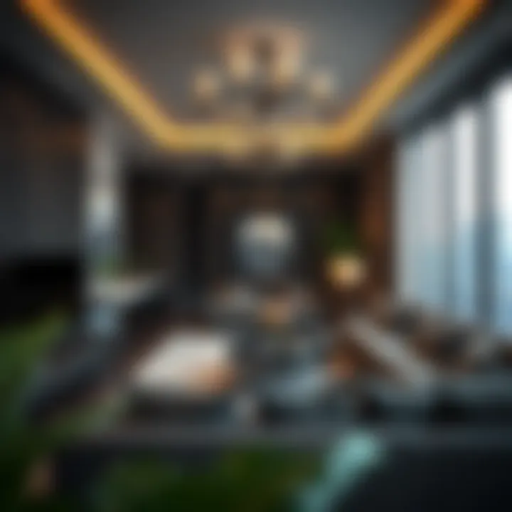 Luxury living spaces in Tiger Tower