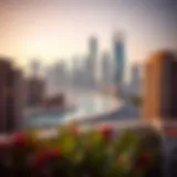 Aesthetic view of Bur Dubai skyline showcasing modern architecture