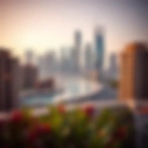 Aesthetic view of Bur Dubai skyline showcasing modern architecture