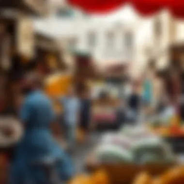 Bur Dubai Local Market Experience A vibrant market scene in Bur Dubai showcasing local culture