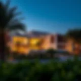 A stunning view of City Seasons Al Ain showcasing modern architecture and lush greenery