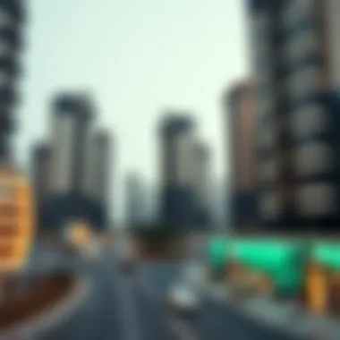 Futuristic urban development project indicating future trends