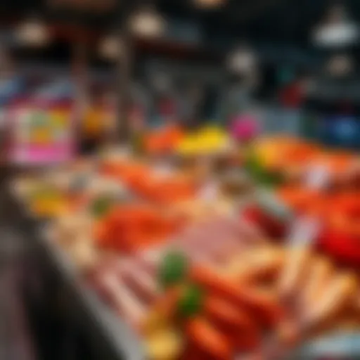 Vibrant array of fresh seafood at Dubai Waterfront Fish Market