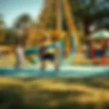 Children playing in a vibrant park in Dubai