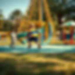 Children playing in a vibrant park in Dubai