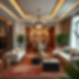 Luxurious living space showcasing a well-maintained home environment