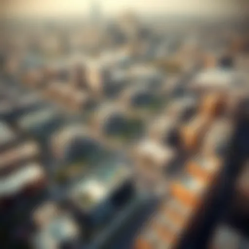 Aerial view of Masaar developments showcasing green spaces and modern architecture