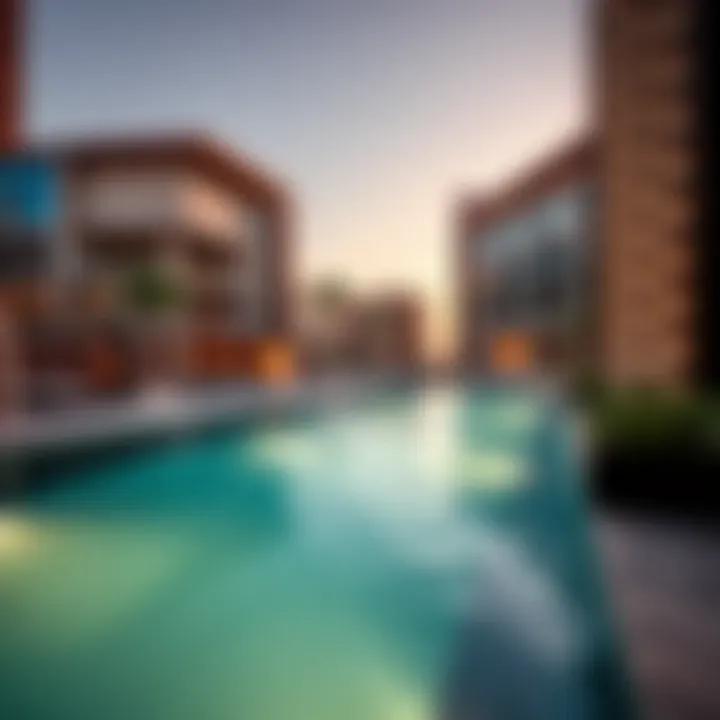 Luxurious amenities in Masaar residential areas highlighting modern lifestyle