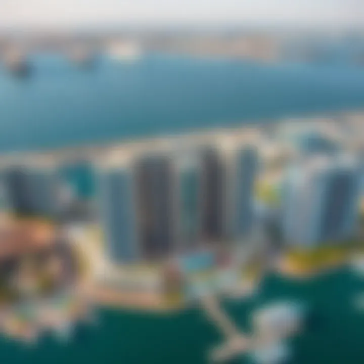 An aerial view of a prominent Sobha Realty project in Dubai Marina