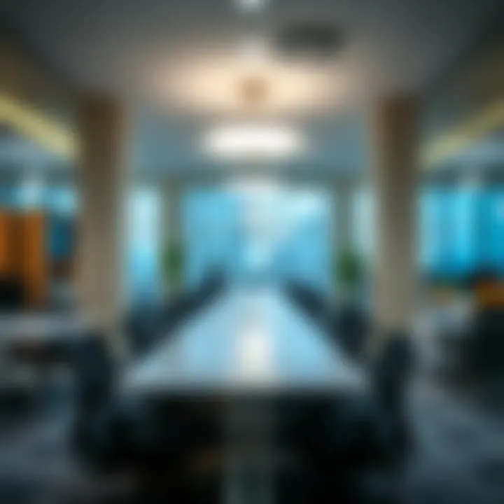 Interior view of co-working spaces