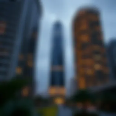 Architectural Marvel of Garden City Tower Stunning architectural view of Garden City Tower