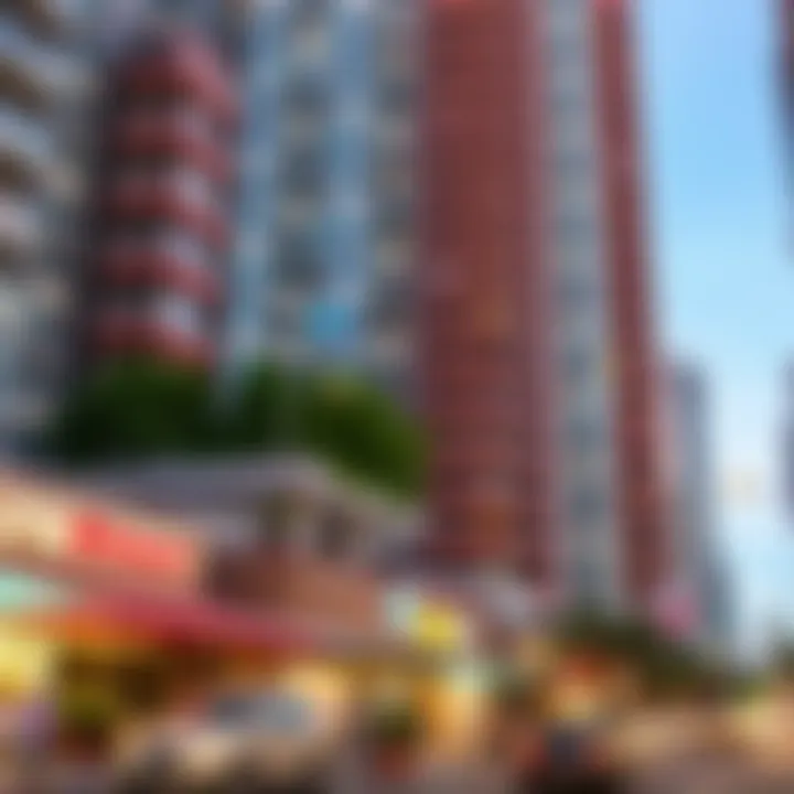 Dynamic neighborhood surrounding Garden City Tower