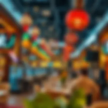 Experience the Vibrancy of Dining at Nakheel Mall Vibrant dining atmosphere at Nakheel Mall