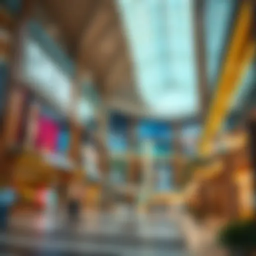 Exterior view showcasing the architectural design of Shrooq Mall